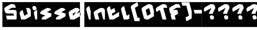 Suisse Intl(OTF)字体转换